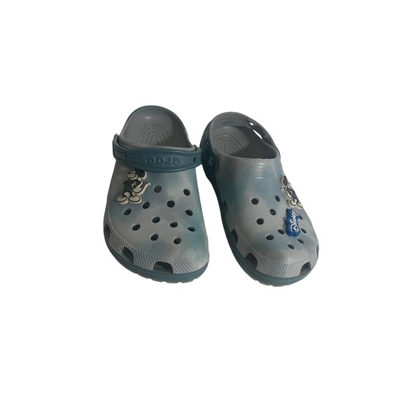 Disney Park Mickey Mouse Tie-Dye Blue Crocs Clogs Adult M6/W8 - Picture 1 of 16